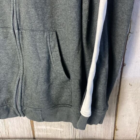 Vintage Bugle Boy Men's Full Zip Sweater Stripped Long Sleeve 90's Size L - Picture 3 of 8